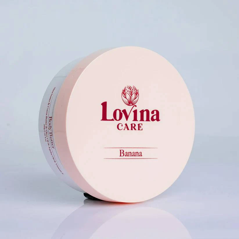 🍌زبدة الجسم برائحة الموز – Lovina Care (200ml)
